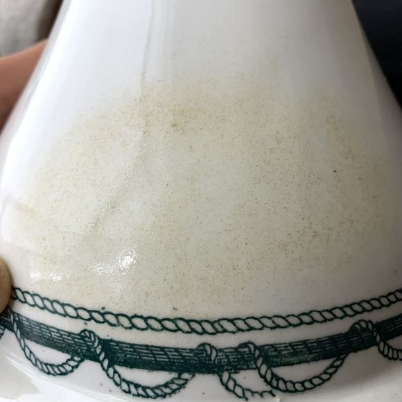 Vintage Nautical Barth And Son’s New York Pottery Jug Pitcher vase Navy - Picture 6 of 12